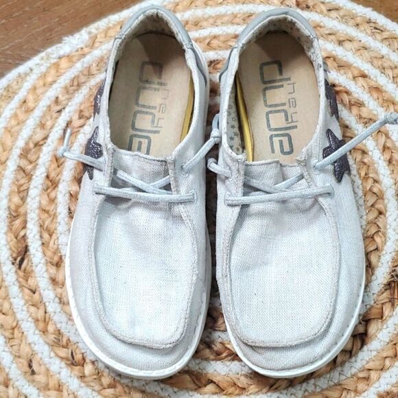 Hey Dude Wendy,  Silver Star Youth slip ones, Size 3Y - Picture 3 of 9